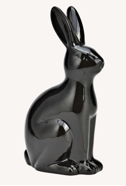 Schwarzer Hase Keramik 25 cm